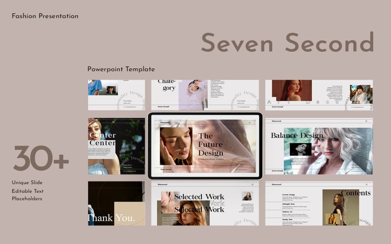 seven second presentation powerpoint template original