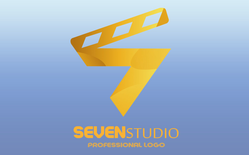 seven studio logo template original