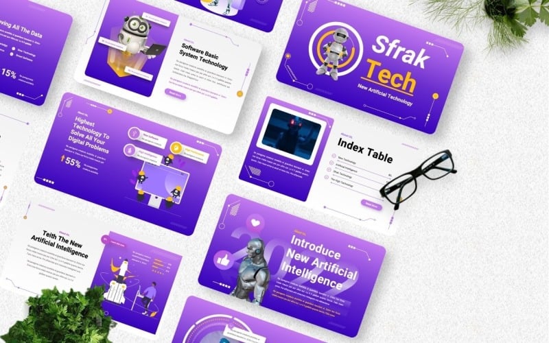 sfrak technology powerpoint template original