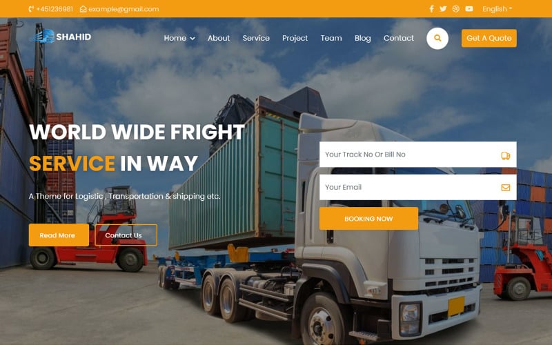 shahid logistic amp transportation moving company landing page template original