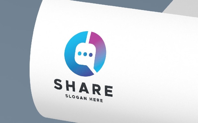 share chat technology logo original