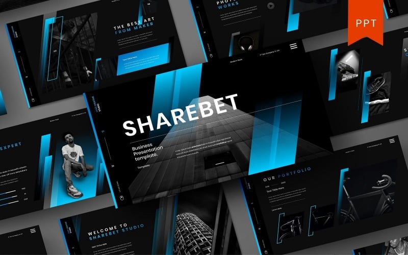 sharebet business powerpoint template original