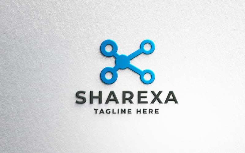 sharexa logo pro template original