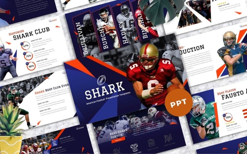 shark american football powerpoint original
