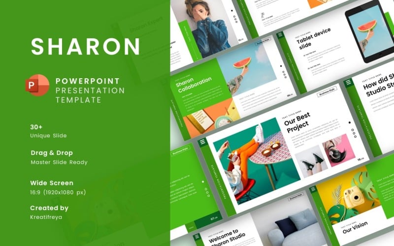 sharon corporate business powerpoint presentation original