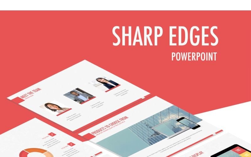 sharp edges powerpoint template original