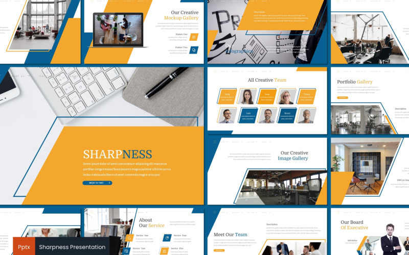 sharpness powerpoint template original