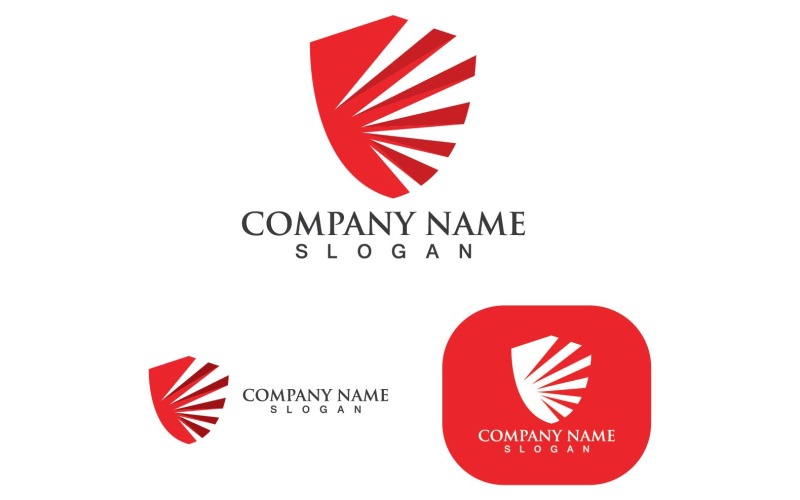 shield security logo and symbol v original