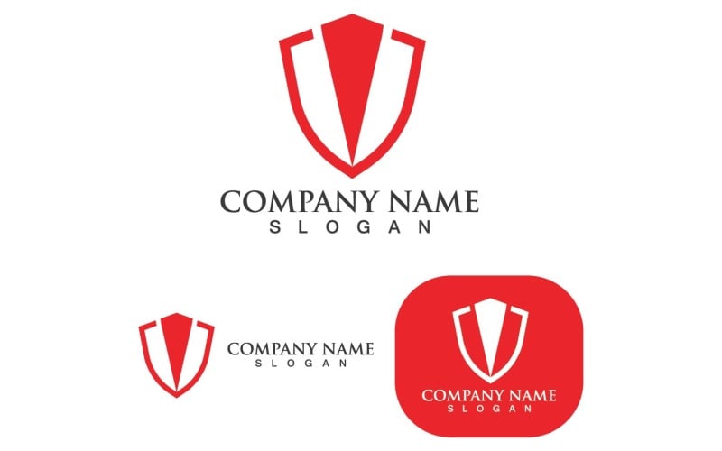 shield security logo and symbol v original