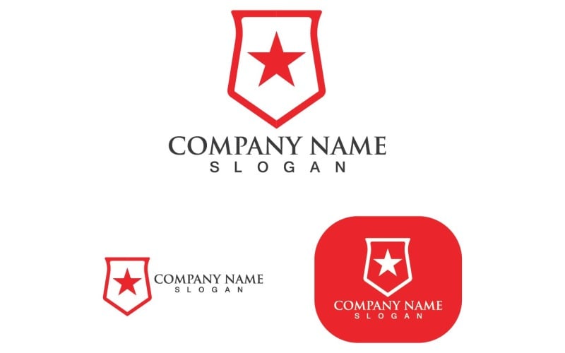 shield security logo and symbol v original