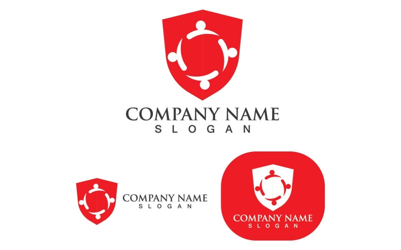 shield security logo template v original