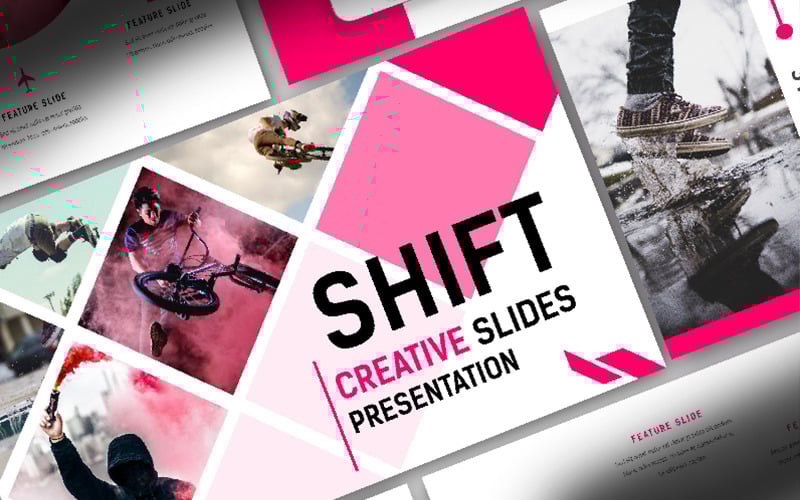shift creative powerpoint template original