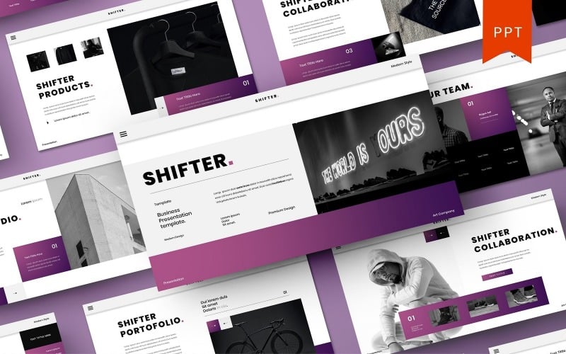 shifter business powerpoint template original