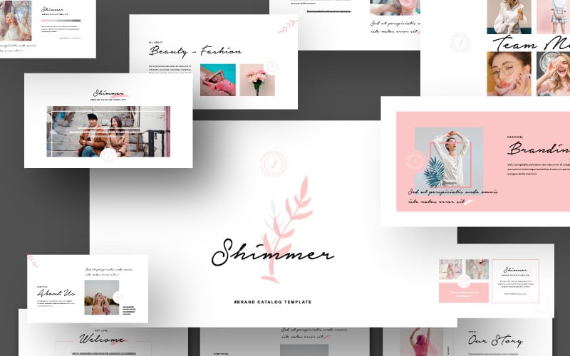 shimmer presentation powerpoint template original
