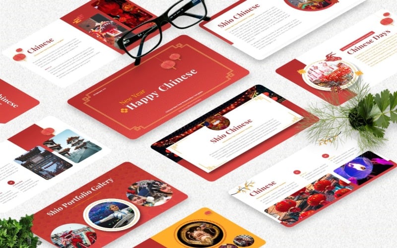 shio chinese new year powerpoint template original