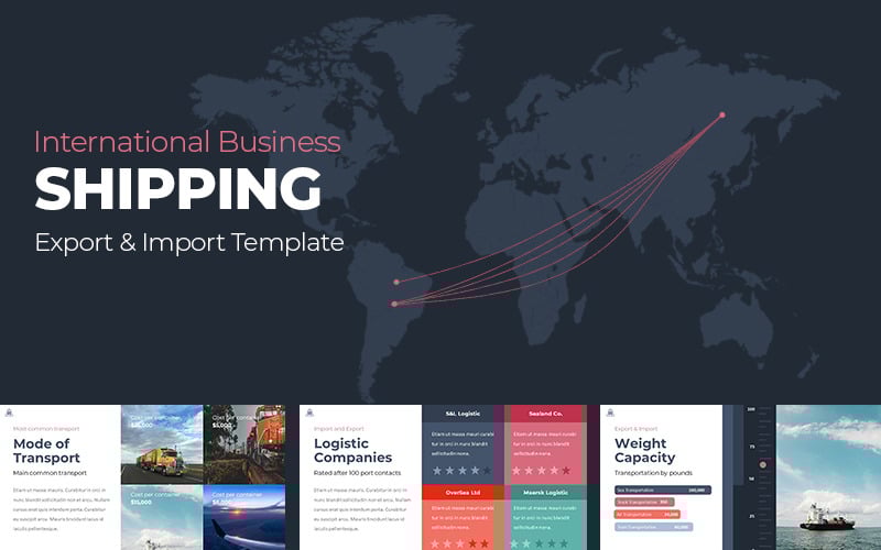 shipping powerpoint template original