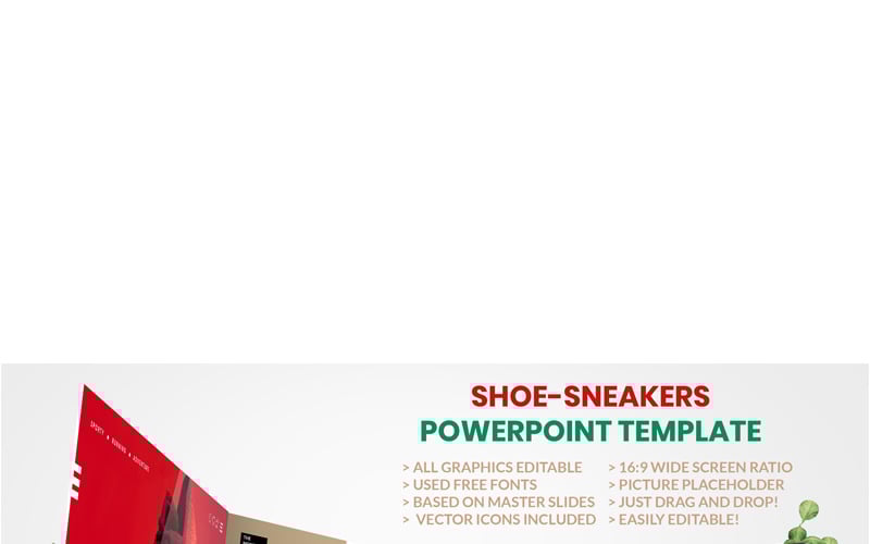 shoe sneakers powerpoint template original