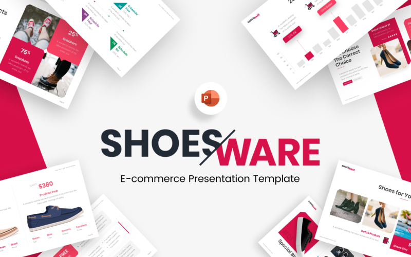 shoesware e commerce powerpoint template original