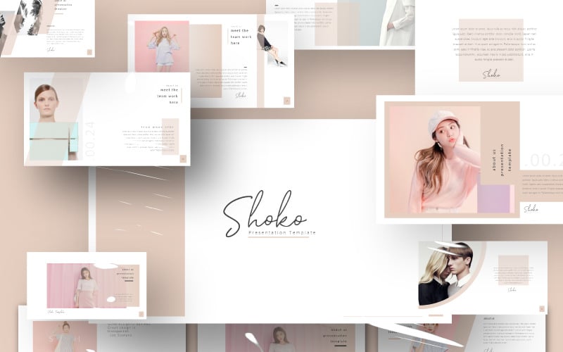 shoko minimal powerpoint template original