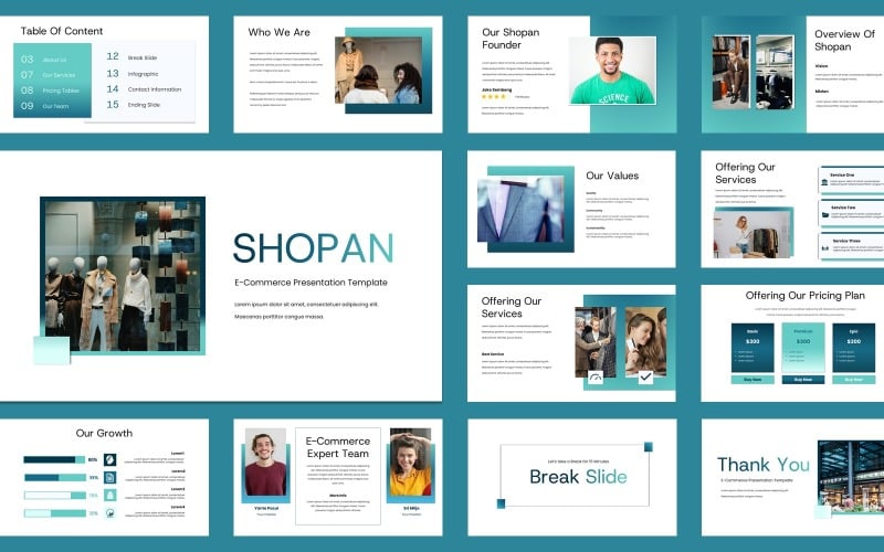 shopan e commerce powerpoint presentation original