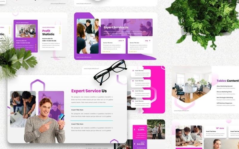shopie marketing powerpoint template original
