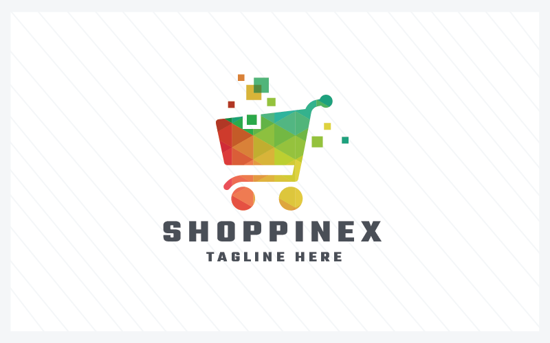 shoppinex pro logo template original