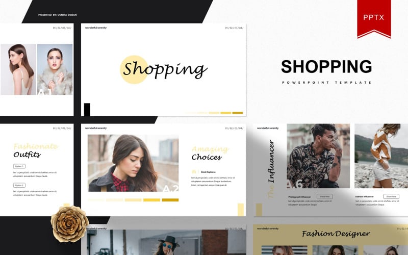 shopping powerpoint template original