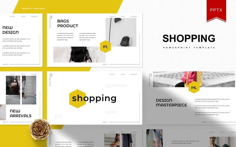 shopping powerpoint template original