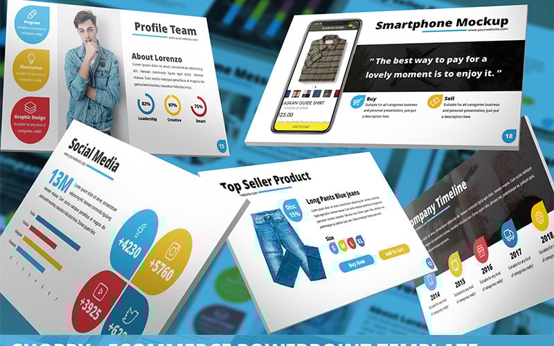 shoppy ecommerce powerpoint template original