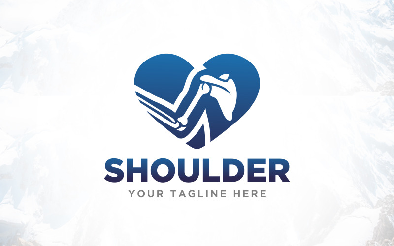 shoulder medical surgery orthopedic logo design original