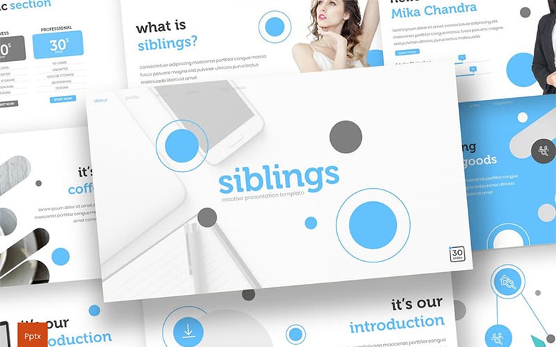 siblings powerpoint template original
