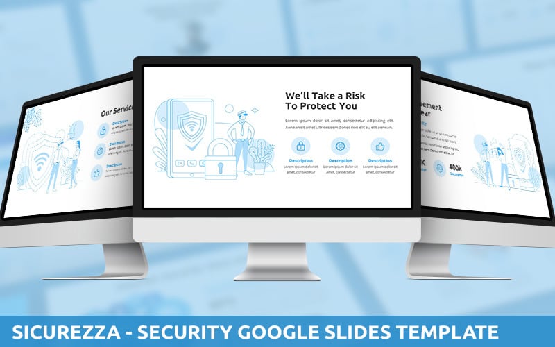 sicurezza security powerpoint template original
