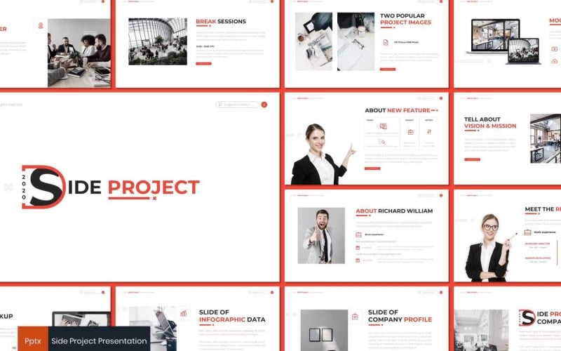 side project powerpoint template original
