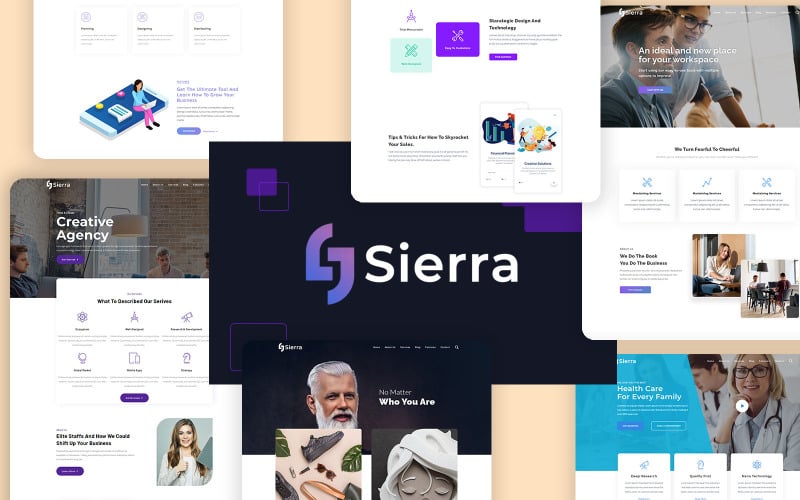 sierra creative amp modern multipurpose wordpress theme original