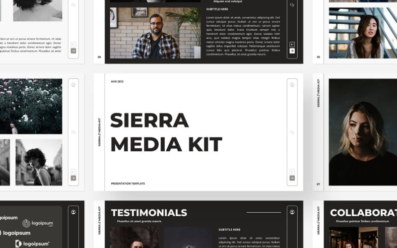 sierra media kit powerpoint template original