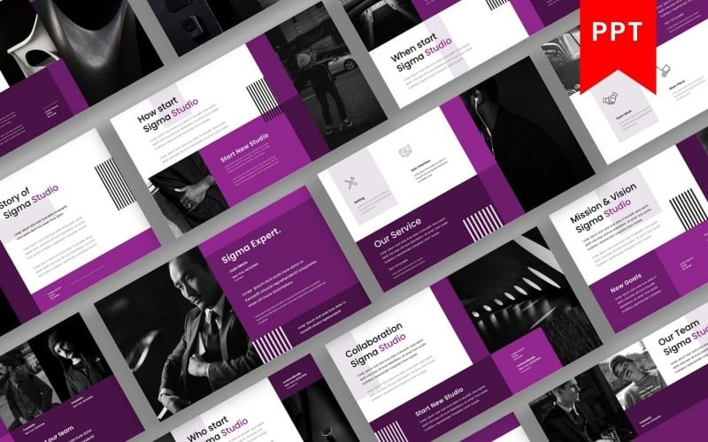 sigma business powerpoint template original