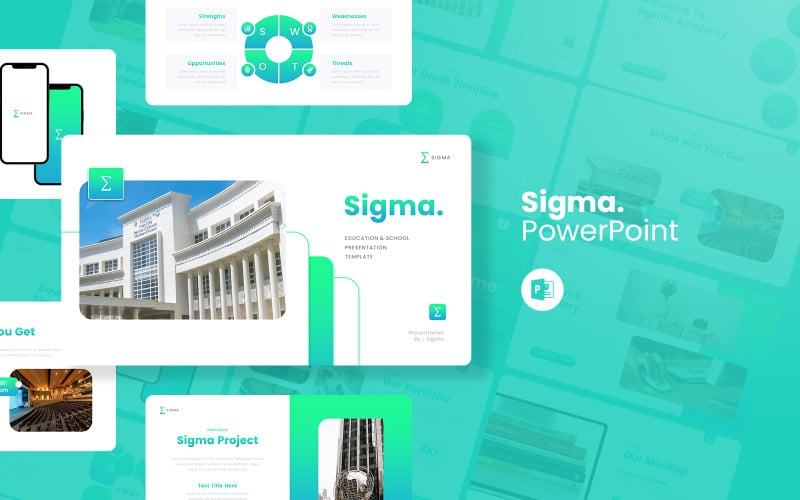 sigma education google slides template original