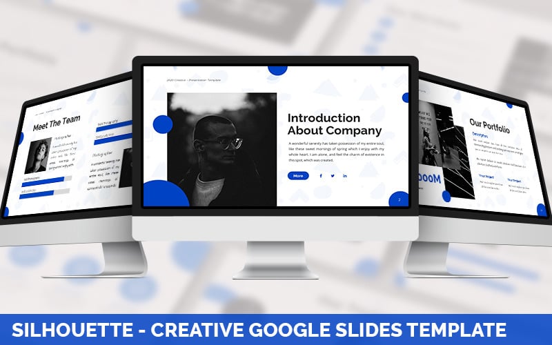 silhouette creative powerpoint template original