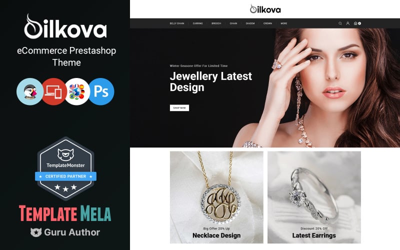 silkova jewelry store prestashop theme original