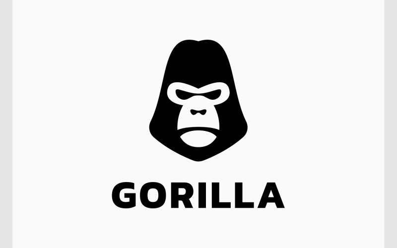 silverback gorilla primate logo original