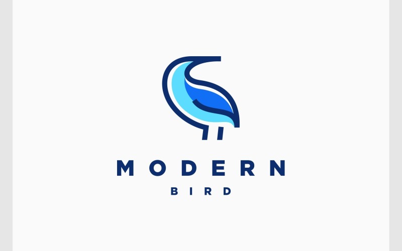 simple bird modern unique logo original