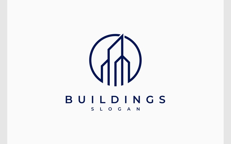 simple building apartment logo original