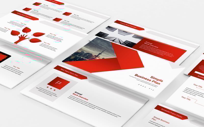 simple business plan powerpoint template original