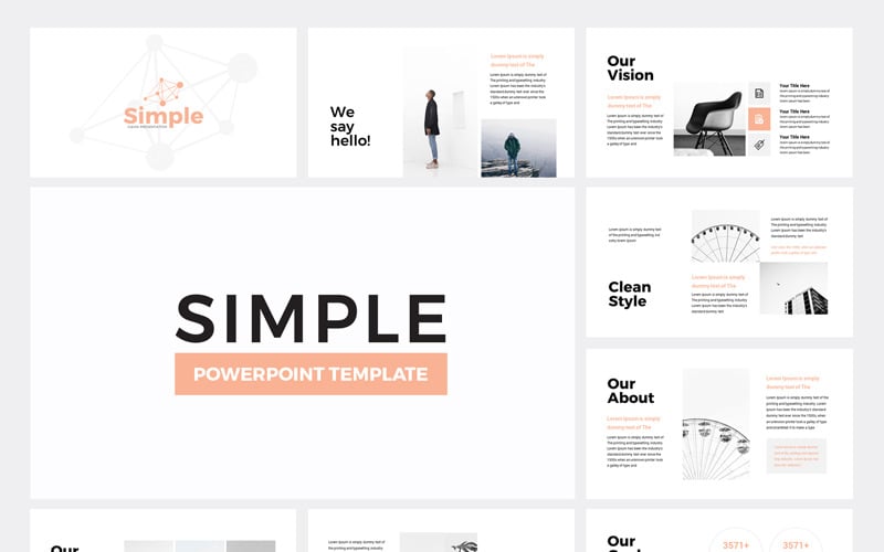simple business powerpoint template original