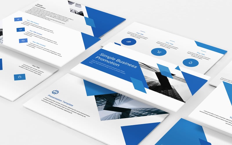 simple business promotion powerpoint template original