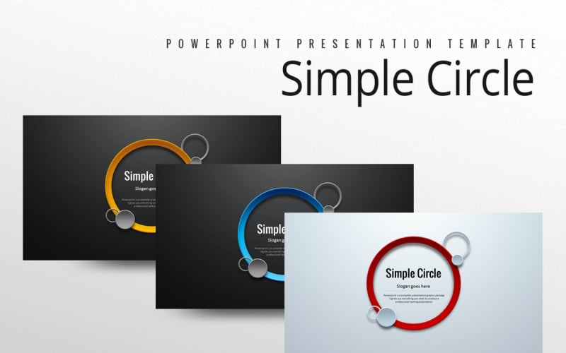 simple circle powerpoint template original