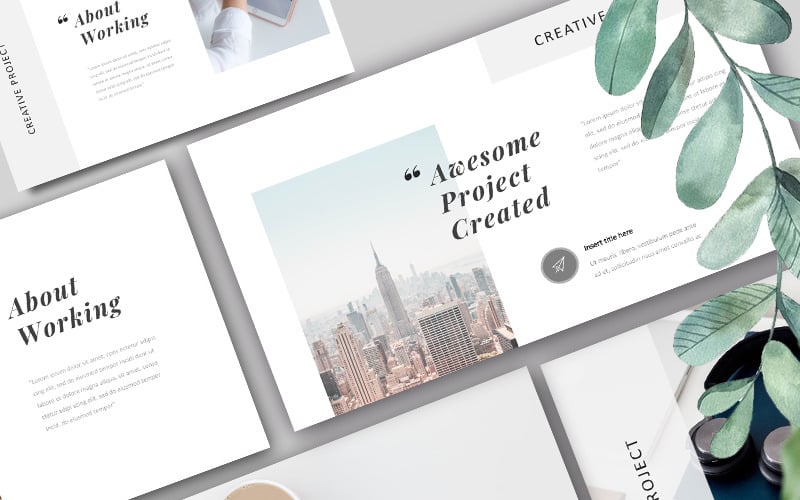 simple company powerpoint template original