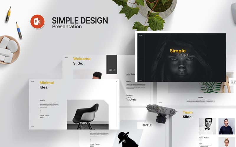 simple design powerpoint template original