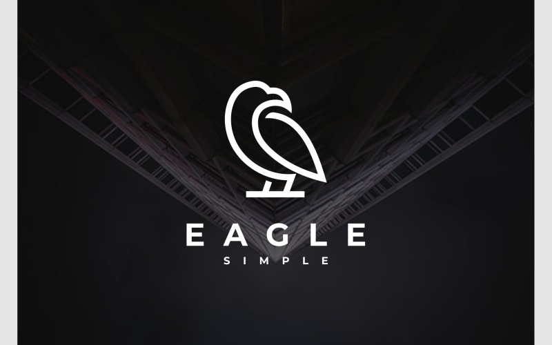 simple eagle hawk falcon logo original