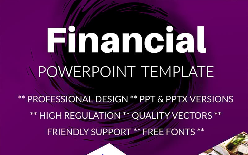 simple financial powerpoint template original